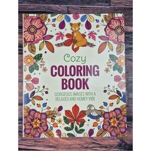 Cozy Coloring Book Gorgeous Images‎ Relaxed Homey Vibe Adult Kid Activity